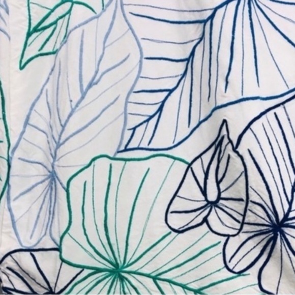 Tamara Catz Maui palm embroidered resort wide leg palazzo pants and tank 12/L - Picture 3 of 4